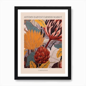 Fall Botanicals Carnation 7 Poster Art Print