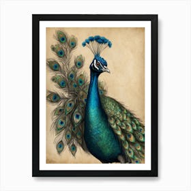 Peacock 4 Art Print