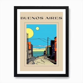 Minimal Design Style Of Buenos Aires, Argentina 3 Poster Affiche