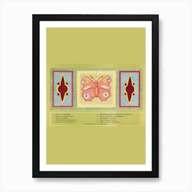 Anatomy Of A Butterfly Art Print