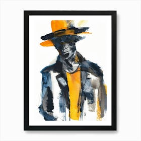 Man In A Hat 2 Art Print