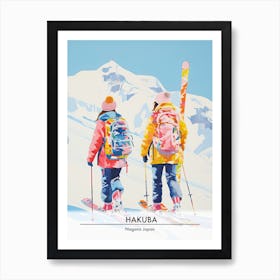Hakuba   Nagano Japan, Ski Resort Poster Illustration 2 Art Print