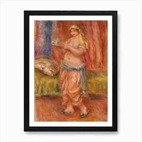 Odalisque With Tea Set, Pierre Auguste Renoir Art Print