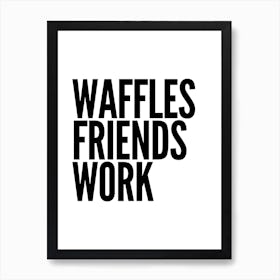 Waffles Art Print