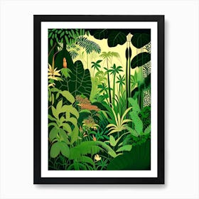 Majestic Jungles 4 Rousseau Inspired Art Print