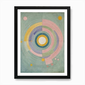 Pastel Geometry no1 Art Print