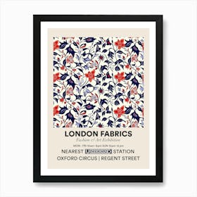 Poster Heather Heaven London Fabrics Floral Pattern 4 Art Print