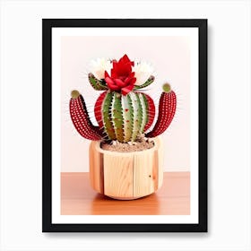 Cactusplanterred Art Print