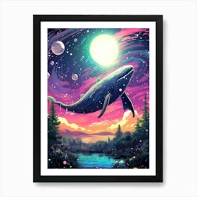 Whale In The Sky Art Print