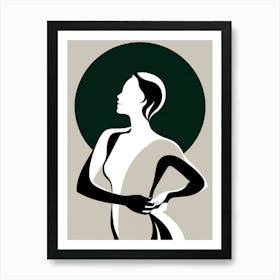 Silhouette Of A Woman 1 Art Print