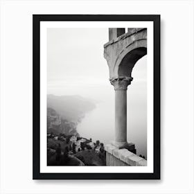 Ravello, Italy, Black And White Photography 3 Art Print