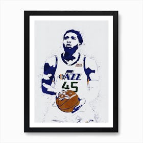 Donovan Mitchell Utah Jazz 2 Art Print