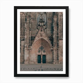 The Gothic Cathedral Gate In Magdeburg 01 Art Print