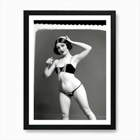 1920's Burlesque Dancer ~Reimagined 74 Art Print