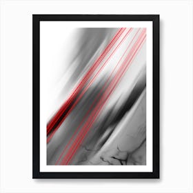 Redline Abstract Art Print