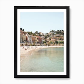 French Riviera Beach Art Print