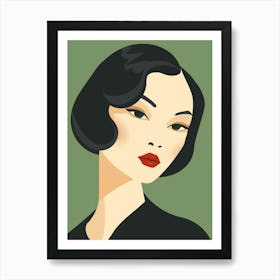 Asian Woman Portrait Art Print