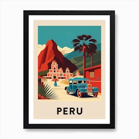 Peru 2 Vintage Travel Poster Art Print
