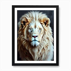 Lion art 56 Art Print