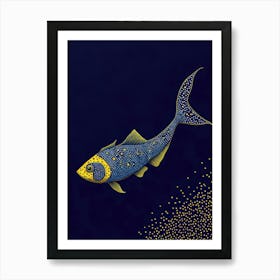 Blue Fish Art Print