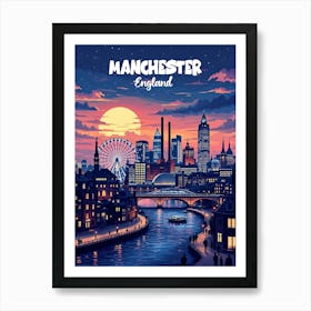 Manchester Vintage Art V 05 Art Print