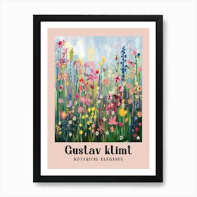 Gustav Klimt Flower Garden Spring Design Embrace Botanical Elegance 3 Poster