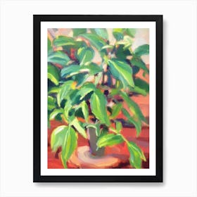 Devil’S Ivy Impressionist Painting Plant Art Print