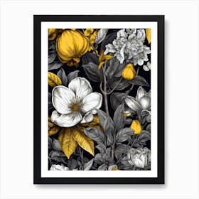 Floral Wallpaper nature Art Print