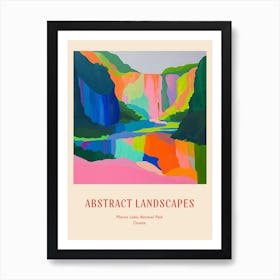 Colourful Abstract Plitvice Lakes National Park Croatia 3 Poster Art Print