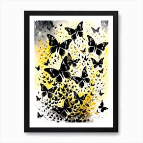 Butterflies In The Sky 2 Art Print