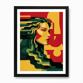 Woman'S Face 1 Art Print