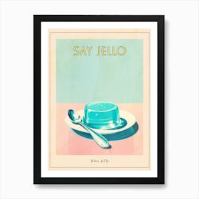 Blue Jelly Vintage Cookbook Illustration 2 Poster Art Print