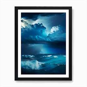 Stormy Weather Waterscape Photography 1 Art Print