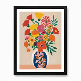 Matisse Flowers In A Vase 5 Art Print