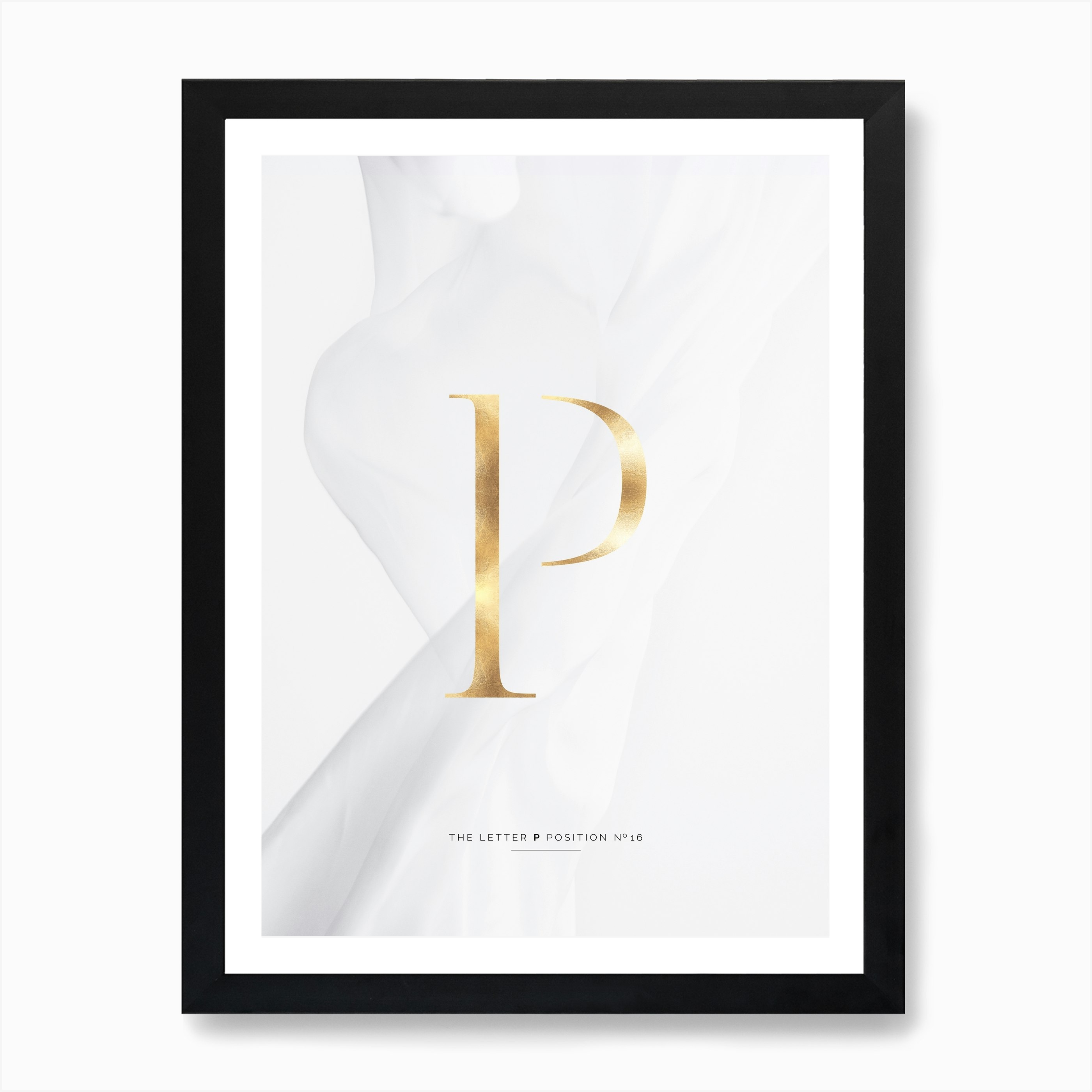 letter p gold art print by stephanie wuensche fy