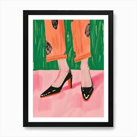 Chic Stroll Art Print