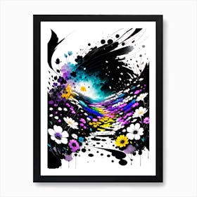 Abstract Flower Painting 2 Art Print
