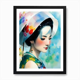 Geisha Girl 4 Art Print