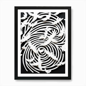 Paper Birds In A Spiral Art Print