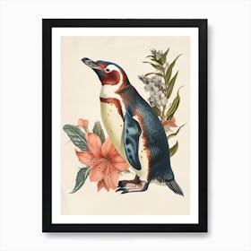 Adlie Penguin Phillip Island The Penguin Parade Vintage Botanical Painting 1 Art Print