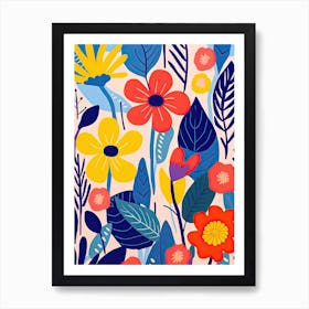 Flowers 12, Matisse style, Floral Art Print