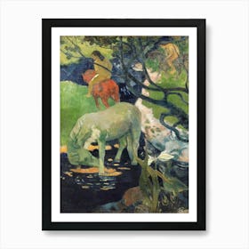 The White Horse (1898), Paul Gauguin Art Print