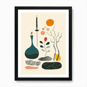 Cute Objects Abstract Illustration 19 Poster