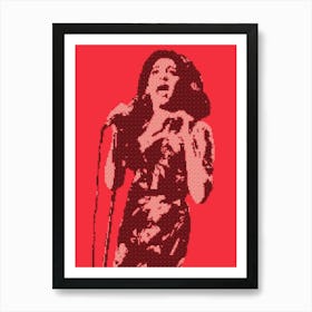 Amy Winehouse Dot. Art Print