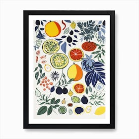 Ugli Fruit Drawing 3 Art Print