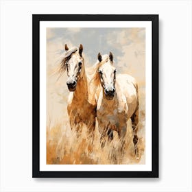 Horses Painting In Andalusia Spain 3 Art Print