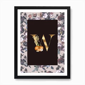 Autumnal Alphabet W Art Print