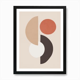 Geometry with circles A Art Print