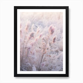 Frosty Botanical Winter Heath 2 Art Print