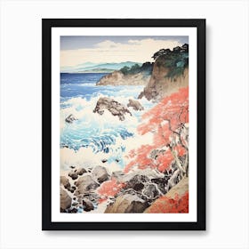  San In Coast In Tottori, Ukiyo E Drawing 4 Art Print